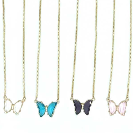 BARRY OWEN JEWELRY Necklace - Crystal Butterfly Assorted