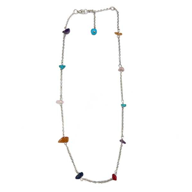 BARRY OWEN JEWELRY Necklace - Multi Stone Chain