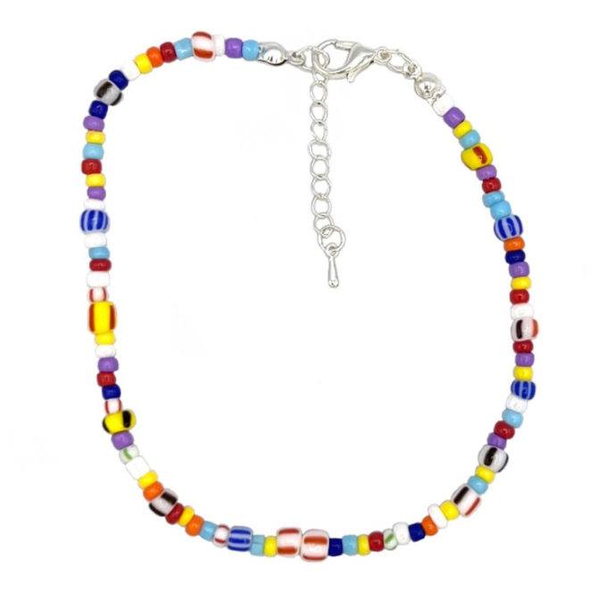 BARRY OWEN JEWELRY Anklet - Multi Color Beads