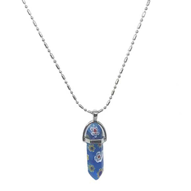 BARRY OWEN JEWELRY Necklace - Blue Point Crystal w/Flowers