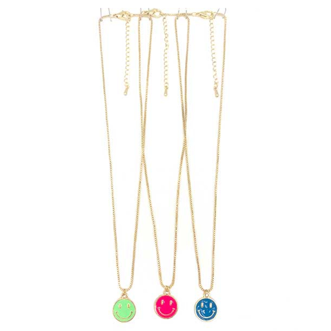 BARRY OWEN JEWELRY Necklace - Smiley Enamel