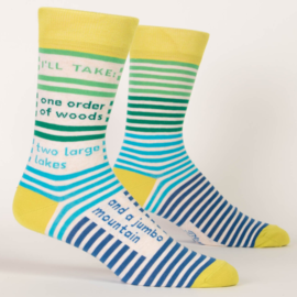 Blue Q SOCKS-One Order of Woods