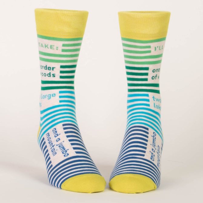 Blue Q SOCKS-One Order of Woods