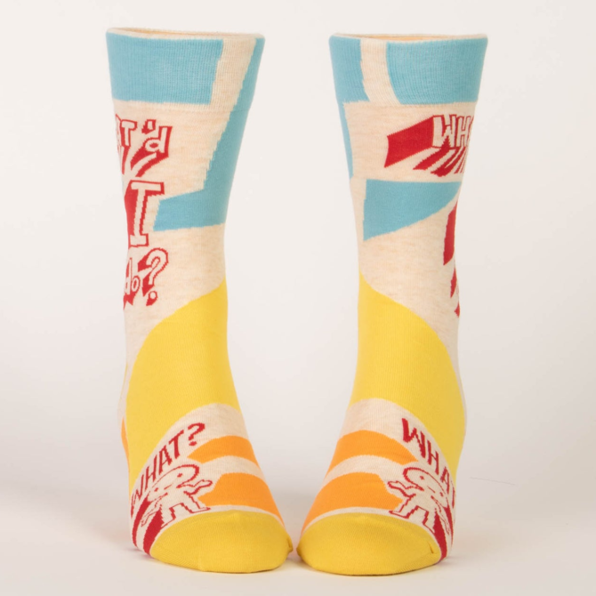 Blue Q SOCKS-What'd I Do