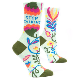 Blue Q SOCKS-Stop Talking