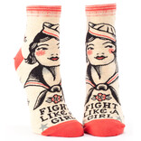 Blue Q SOCKS-Fight Like a Girl