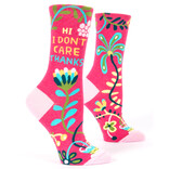 Blue Q SOCKS-Hi I Don't Care Thanks