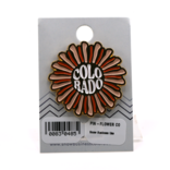 Snow Business Usa Colorado Flower Pin