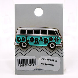 Snow Business Usa Colorado VW Bus Pin
