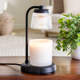 CANDLE WARMERS ETC LAMP - Fluted Glass Black