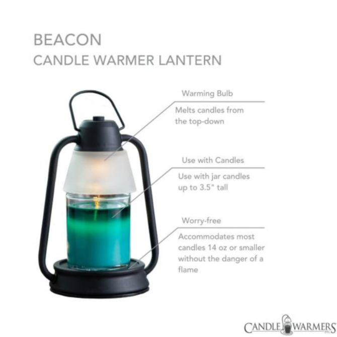 CANDLE WARMERS ETC CANDLE WARMER - Beacon Lantern Black