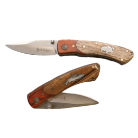 BUFFALO DISTRIBUTING KNIFE-CHERRY & BURL POCKET CLIP