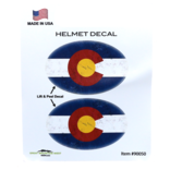 GREAT MOUNTAIN WEST Colorado Flag Helmet Decal