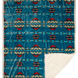 CARSTEN'S INC. Throw Blanket - Turquoise Southwest