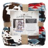 CARSTEN'S INC. Throw Blanket - Wranglers Southwest Cowhide