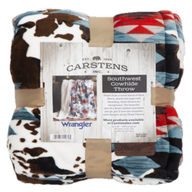 CARSTEN'S INC. Throw Blanket - Wranglers Southwest Cowhide