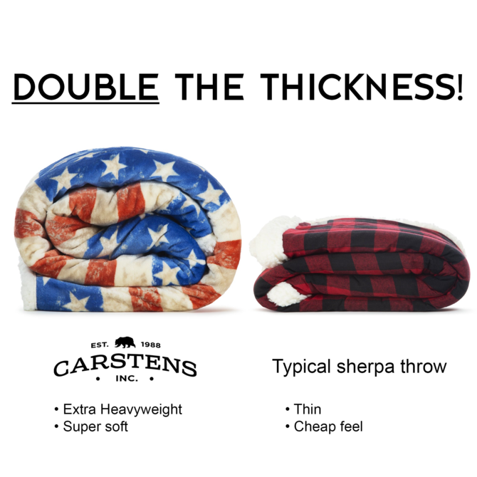 CARSTEN'S INC. Throw - Wranglers Star/Stripes