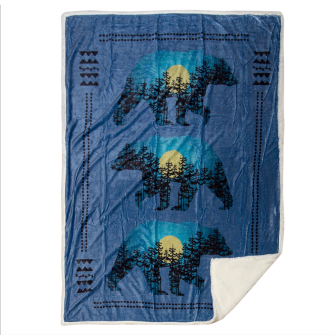 CARSTEN'S INC. Throw Blanket - 3 Bears