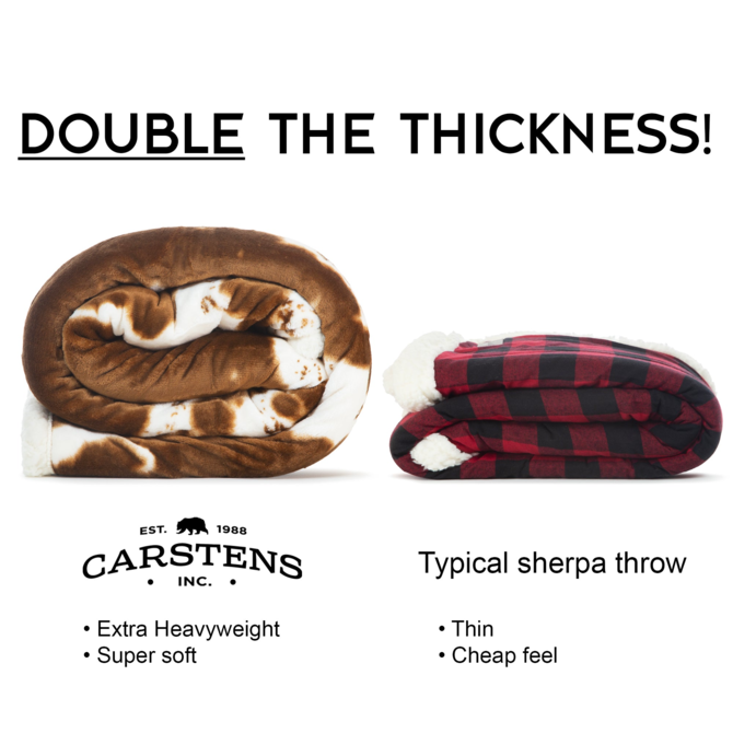 CARSTEN'S INC. Throw Blanket - Hair on Hide
