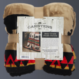 CARSTEN'S INC. Throw Blanket - Bear Trail Black Sherpa
