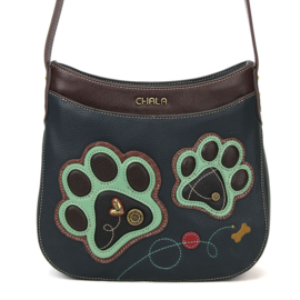 Chala Group Inc Crescent X Body - PawPrint Navy Chala Group Inc Crescent X Body - PawPrint Navy