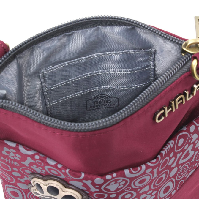 Chala Group Inc Cell X Body - Paw Print Burgundy