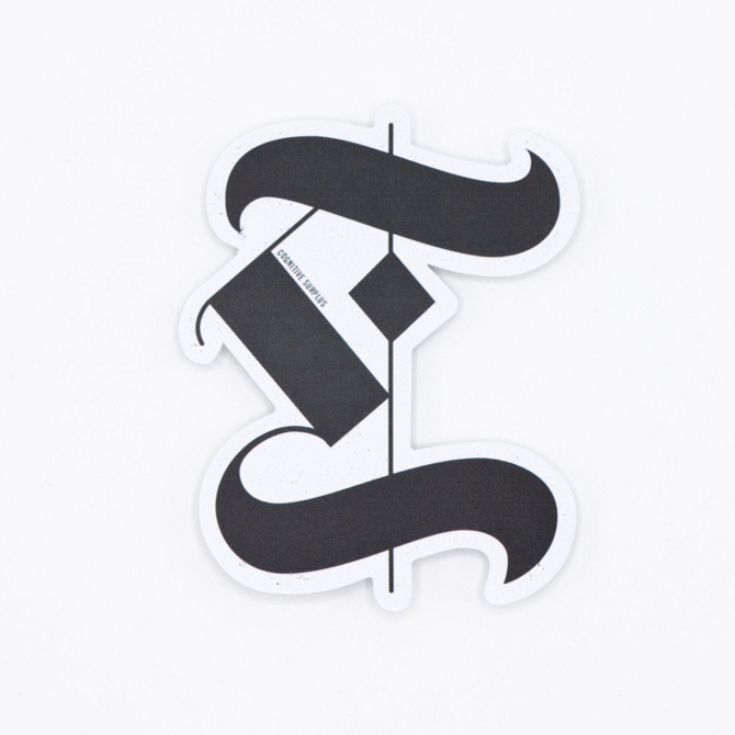 Cognitive Surplus STICKER - Sum (Sigma) Symbol