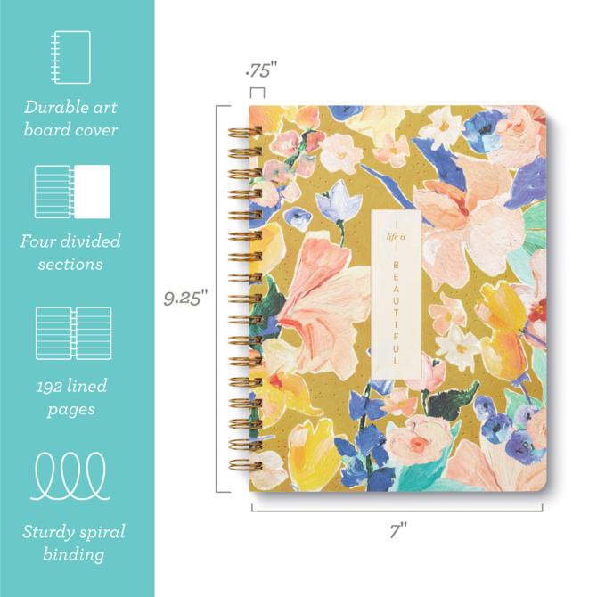 COMPENDIUM Spiral Notebook - Life is Beautiful