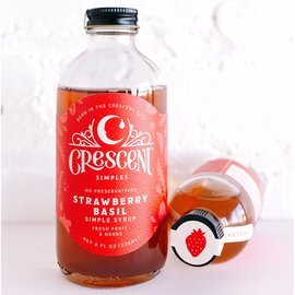 Crescent Simples SYRUP-STRAWBERRY BASIL 8OZ