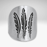Ring - 3 Feathers Matte Silver