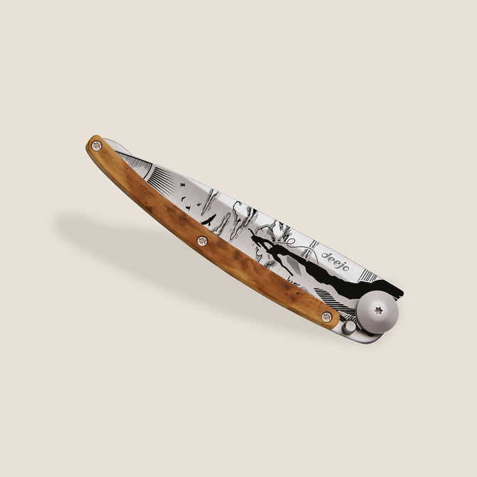 DEEJO KNIFE - Juniper Wood/Climbing