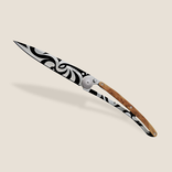DEEJO KNIFE - Juniper Wood/Tribal