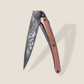 DEEJO KNIFE - Coral Wood/Fox