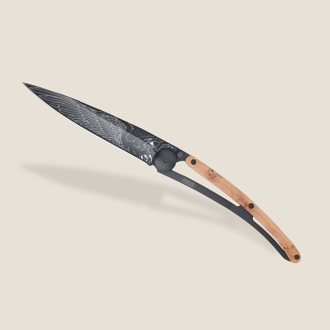 DEEJO KNIFE - Juniper Wood/Eagle