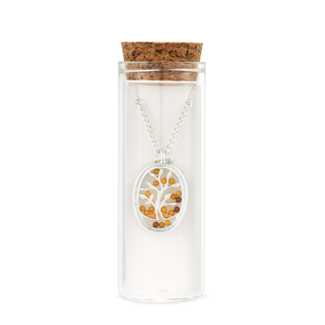 Demdaco/misc Product Necklace - Mustard Seed Silver