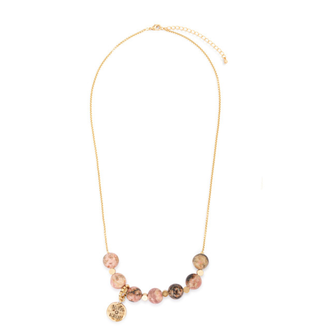 Demdaco/misc Product Necklace -7 DAYS PINK/GOLD