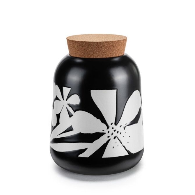Demdaco/misc Product Canister - Bold Floral Cork Lid