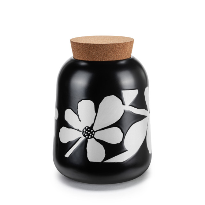 Demdaco/misc Product Canister - Bold Floral Cork Lid