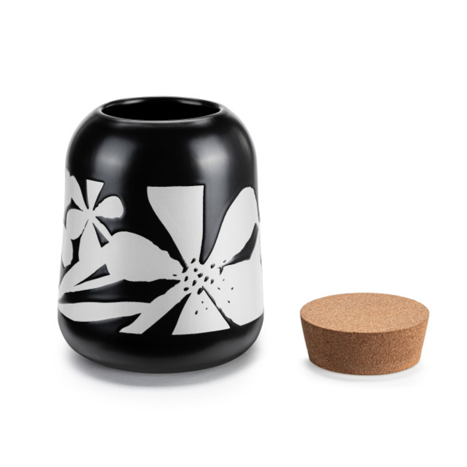 Demdaco/misc Product Canister - Bold Floral Cork Lid