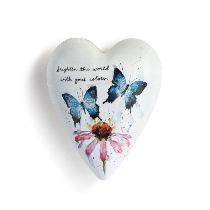 Demdaco/misc Product Heart Art Keeper - Butterflies & Coneflower