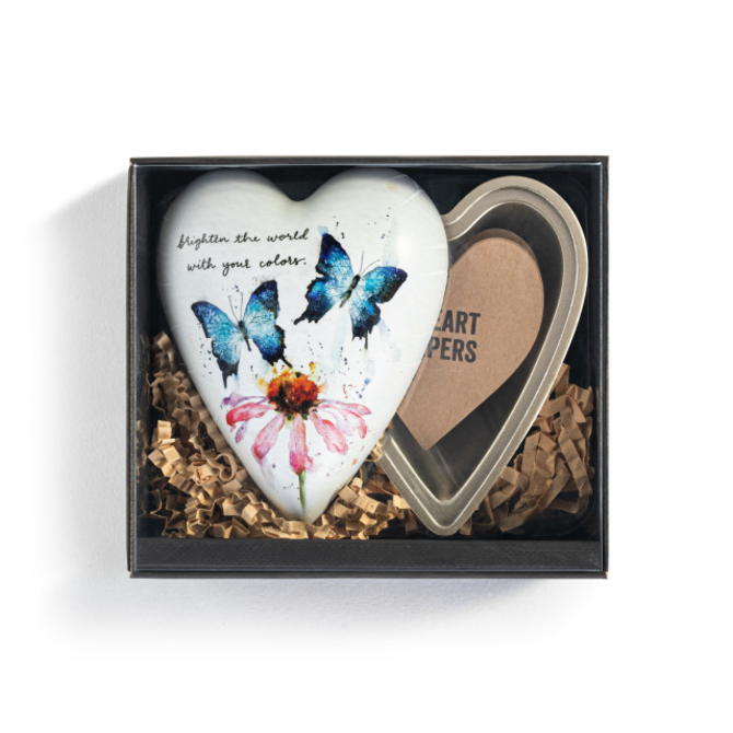 Demdaco/misc Product Heart Art Keeper - Butterflies & Coneflower