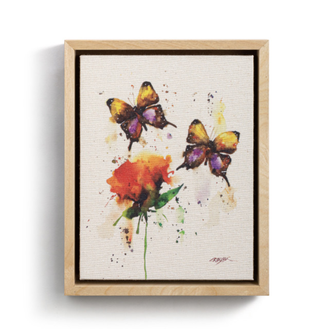 Demdaco/misc Product Wall Art - Butterfly Pair w/Flower