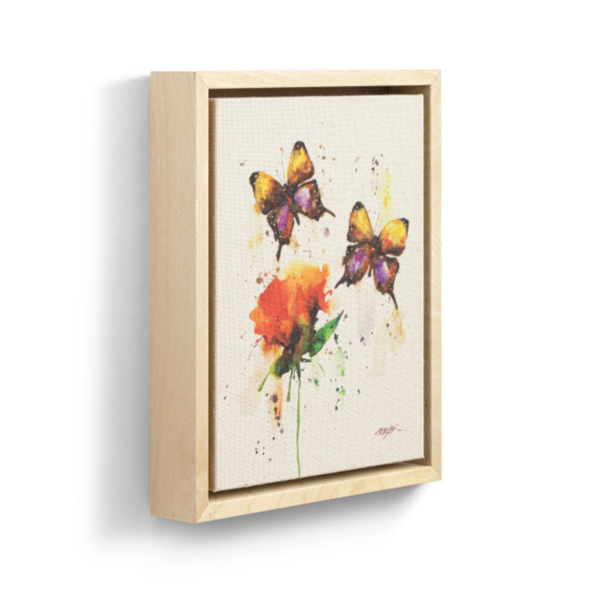 Demdaco/misc Product Wall Art - Butterfly Pair w/Flower