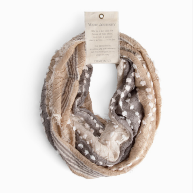 Demdaco/misc Product Scarf - Tan Textured