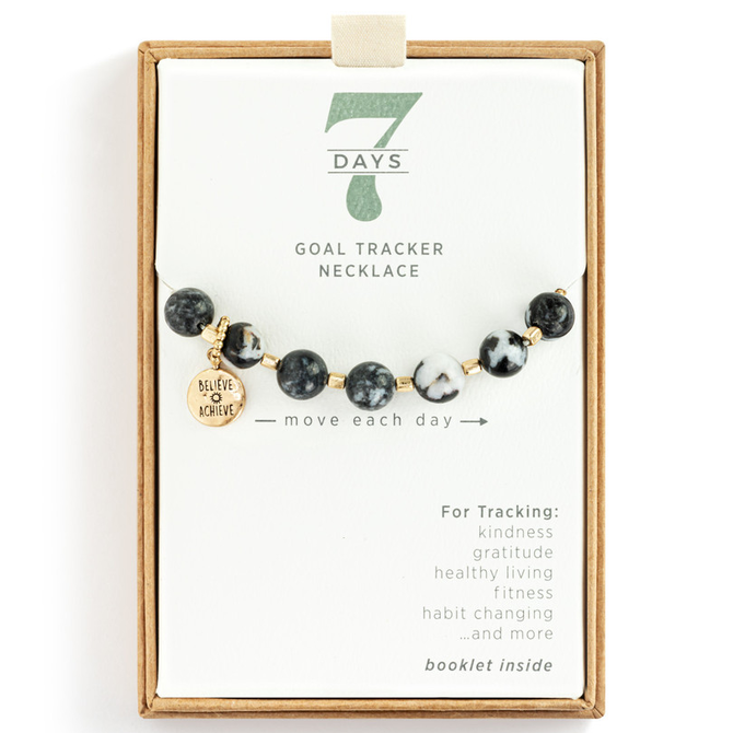 Demdaco/misc Product Necklace - 7 Day Black/Gold