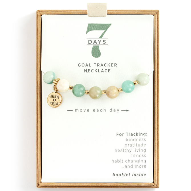 Demdaco/misc Product Necklace - 7 Days Turquoise/Gold