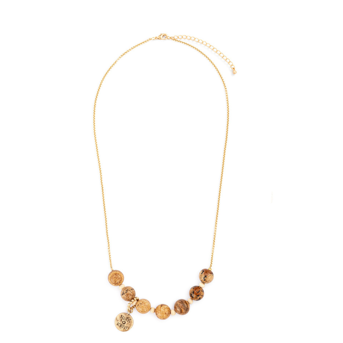 Demdaco/misc Product Necklace - 7 Days Taupe/Gold