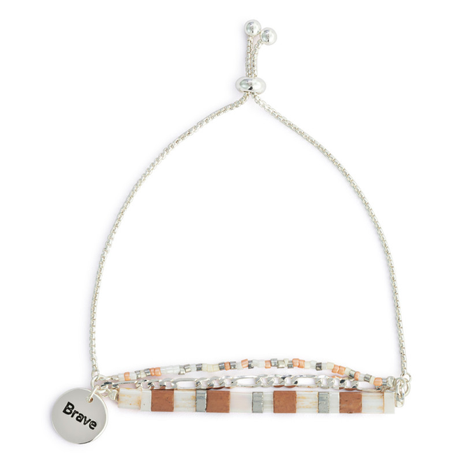 Demdaco/misc Product Tile Bracelet - Be Brave
