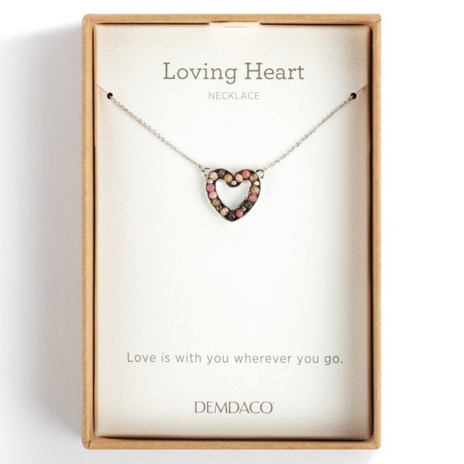 Demdaco/misc Product Necklace - Pink Loving Heart