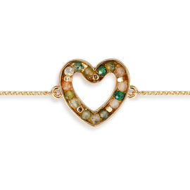 Demdaco/misc Product Bracelet - Green Loving Heart